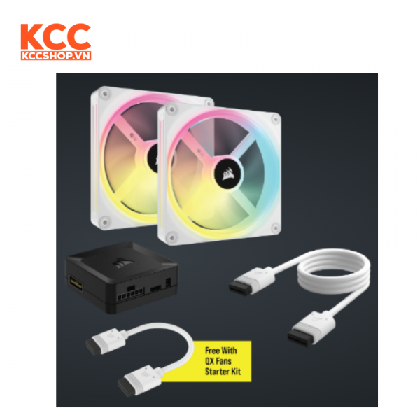 Fan case Corsair iCUE LINK QX140 RGB 2 in 1 White (CO-9051008-WW)