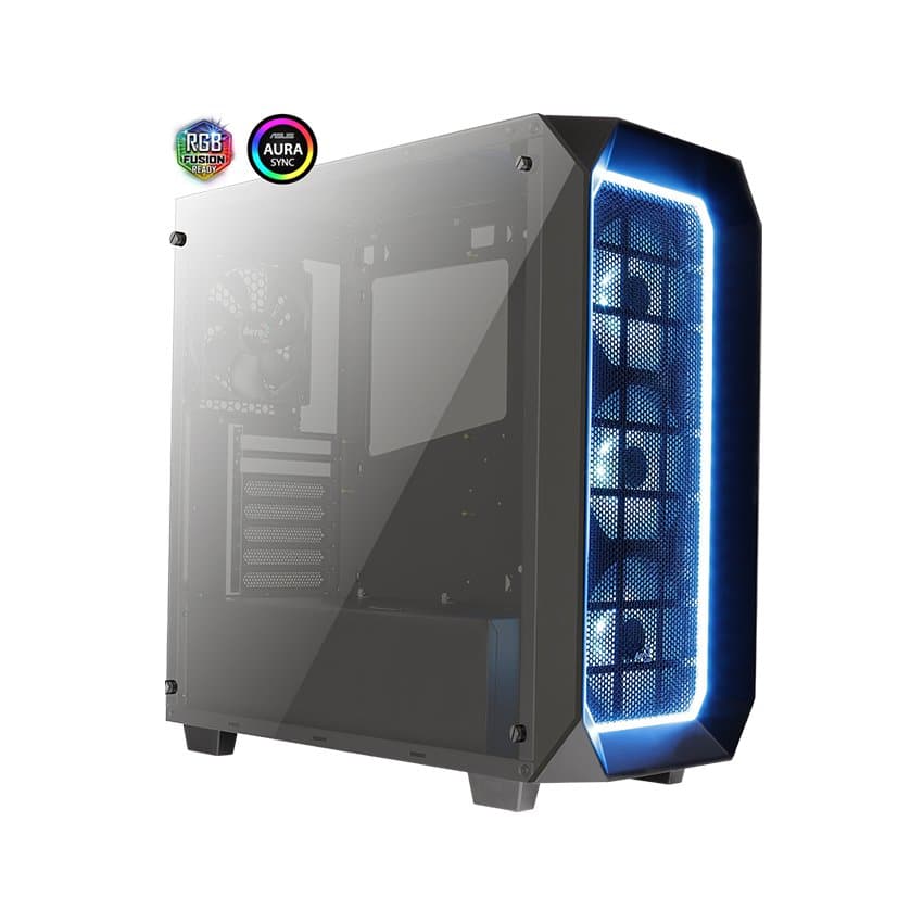 Vỏ Case Aero Cool P7-C0 Pro Tempered Glass (Mid Tower/Màu Đen)