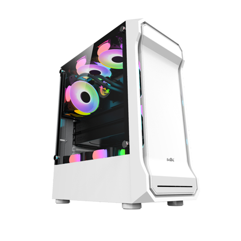CASE MIK AH01 METAL WHITE GAMING KÍNH CƯỜNG LỰC