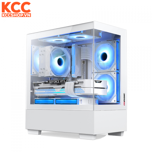 Vỏ case Magic Aqua Mix Tower White (MATX)