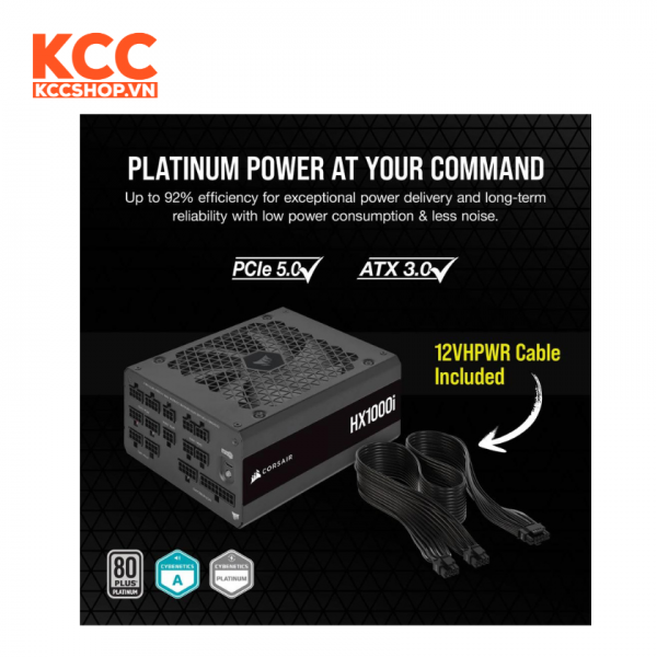 Nguồn máy tính Corsair HX1000i Platinum (CP-9020259-NA)