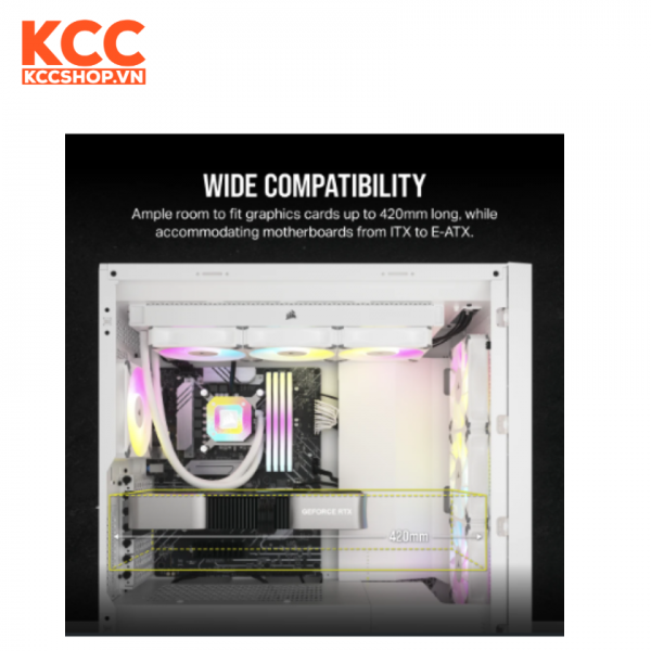 Vỏ máy tính Corsair 5000D AIRFLOW CORE White (CC-9011262-WW)
