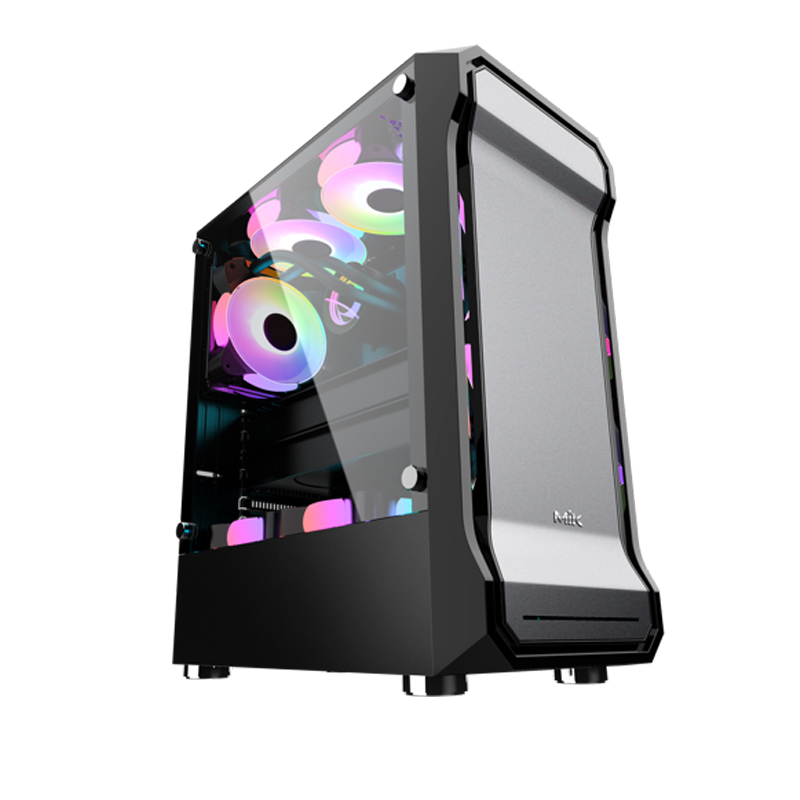CASE MIK AH01 METAL BLACK GAMING KÍNH CƯỜNG LỰC