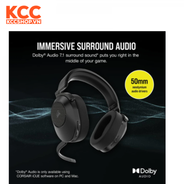 Tai nghe không dây Corsair HS65 Carbon (CA-9011285-AP2)