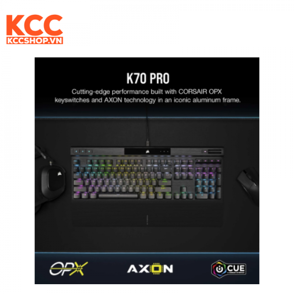 Bàn phím Corsair K70 PRO-BLK-OPX Silver RGB (CH-910941A-NA)