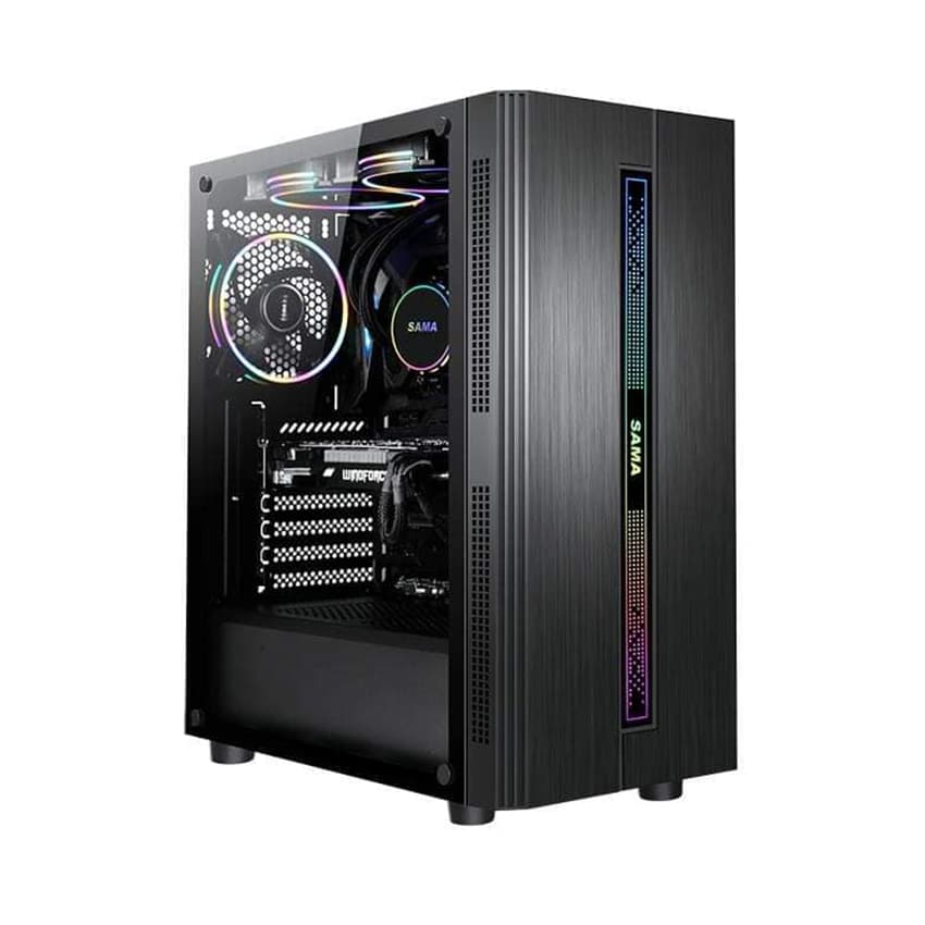 Vỏ Case SAMA 3502 ( Mid Tower / Màu đen/Led RGB)