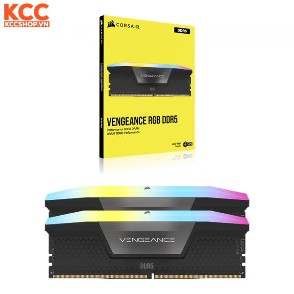 RAM CORSAIR VENGEANCE HEATSPREADER BLACK CL36 64GB (2X32GB) 5600MHz (CMH64GX5M2B5600Z36K)