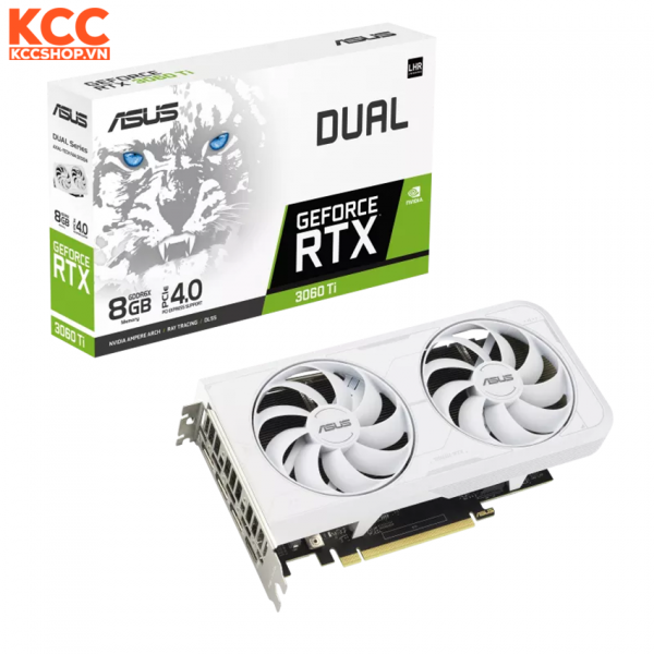 VGA ASUS Dual GeForce RTX 3060 Ti White Edition 8GB GDDR6X