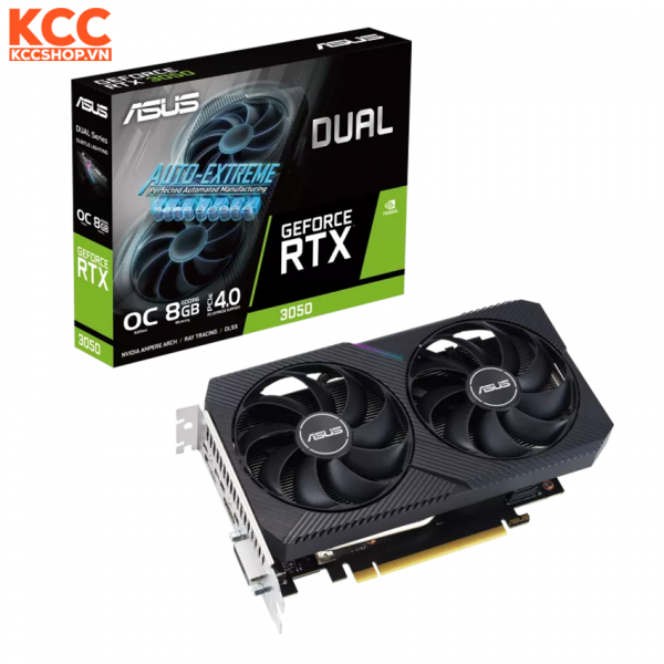 VGA ASUS Dual GeForce RTX 3050 V2 OC Edition 8GB GDDR6