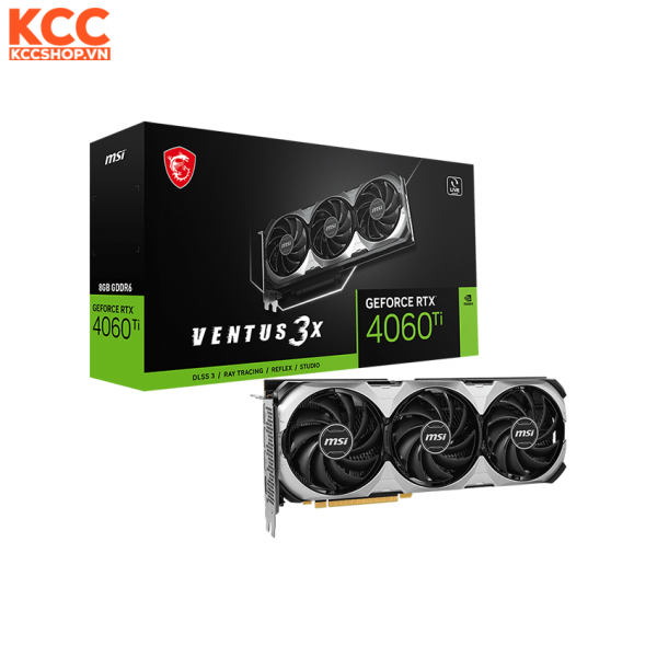 VGA MSI GeForce RTX 4060 Ti VENTUS 3X E 8G