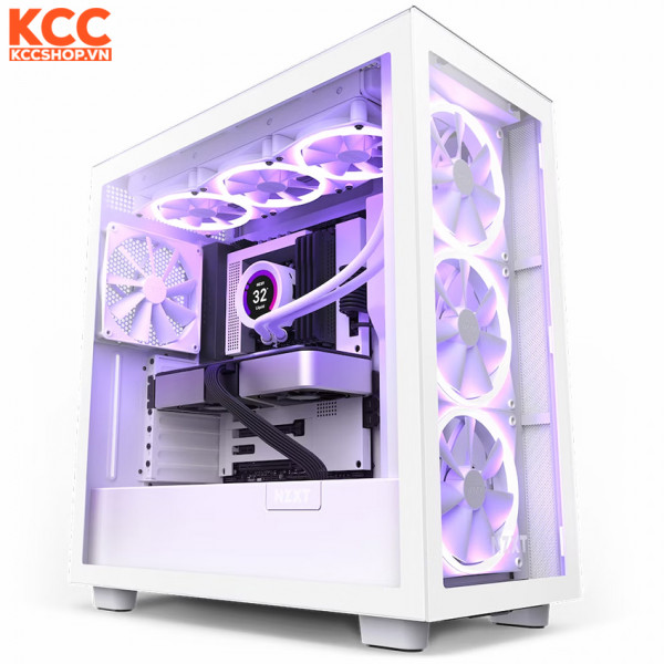 Vỏ máy tính NZXT H7 Elite White 3 fan ARGB (CM-H71EW-02)