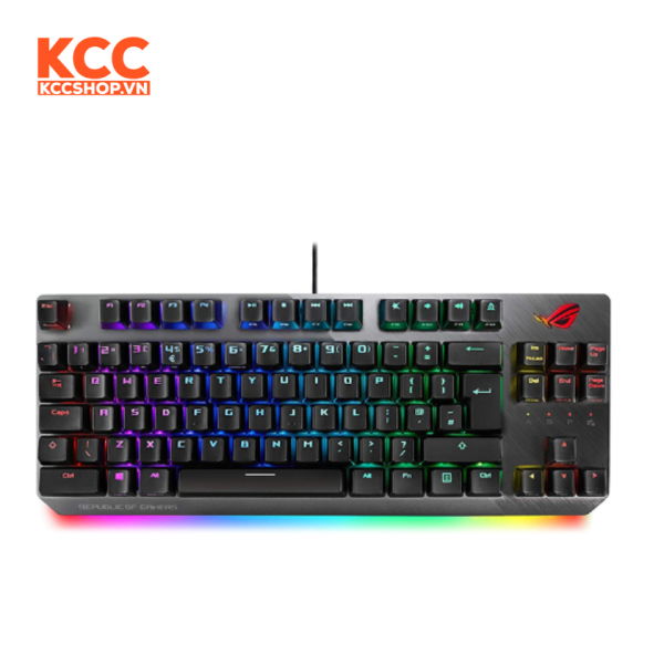 BÀN PHÍM ASUS ROG STRIX SCOPE TKL 90MP01N2-BKUA00 (USB/RGB/BLUE SWITCH) 