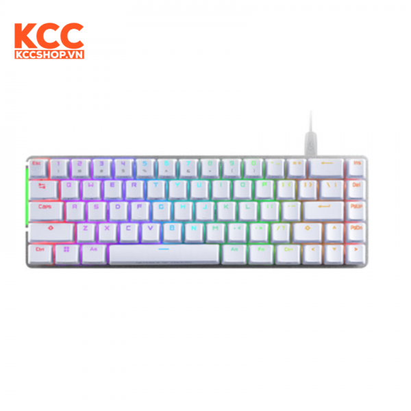 BÀN PHÍM GAMING ASUS ROG FALCHION ACE WIRED RGB WHITE 90MP0346-BKUA10