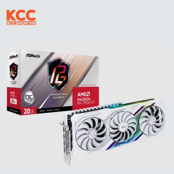 VGA Asrock AMD Radeon RX 7900 XT Phantom Gaming White 20GB OC