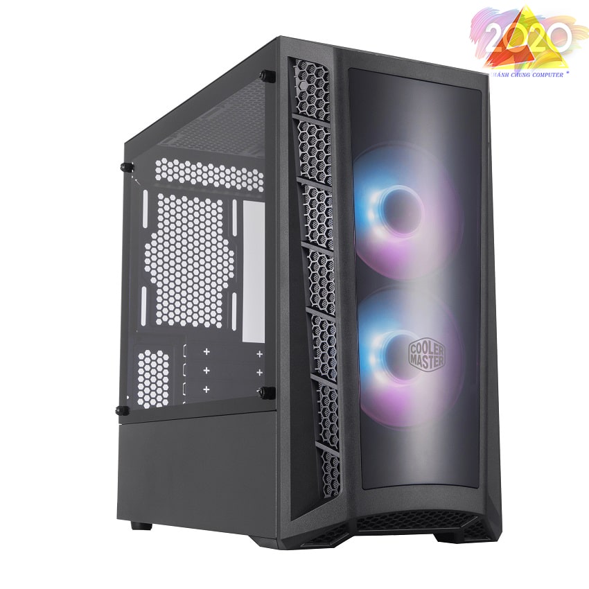 Vỏ Case Cooler Master MasterBox MB320L ARGB controller (Mini Tower/Màu đen/Led ARGB/Mặt Mica)