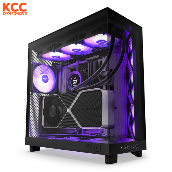 Vỏ case NZXT H6 Flow RGB Black