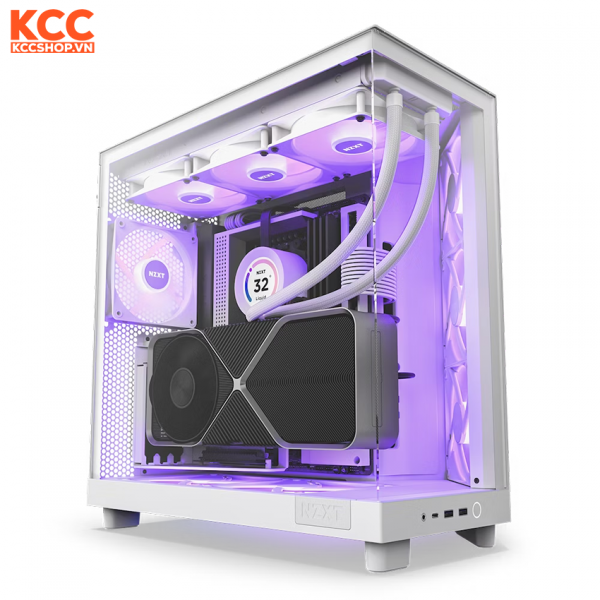 Vỏ case NZXT H6 Flow RGB White
