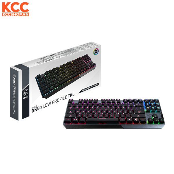 Bàn phím cơ gaming MSI VIGOR GK50 LOW PROFILE TKL