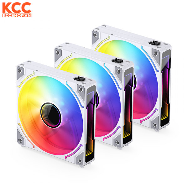 FAN CASE TẢN NHIỆT JONSBO ZH-120WR (3IN1) (MÀU TRẮNG/QUẠT HÚT)