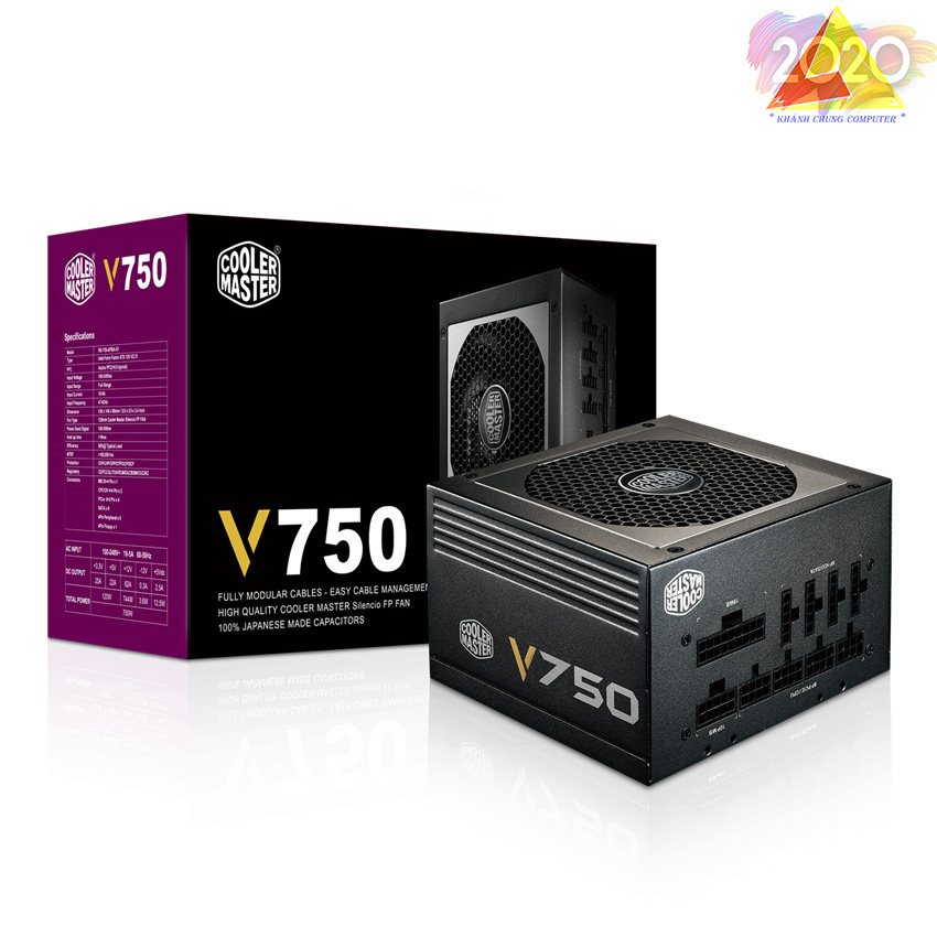 Nguồn Cooler Master V750 GOLD (80 Plus/ Gold/ 750W)