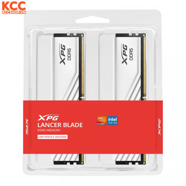 RAM ADATA LANCER BLADE DDR5 Kit 32GB (16GBx2) 5600Mhz White (AX5U5600C4616G-DTLABWH)