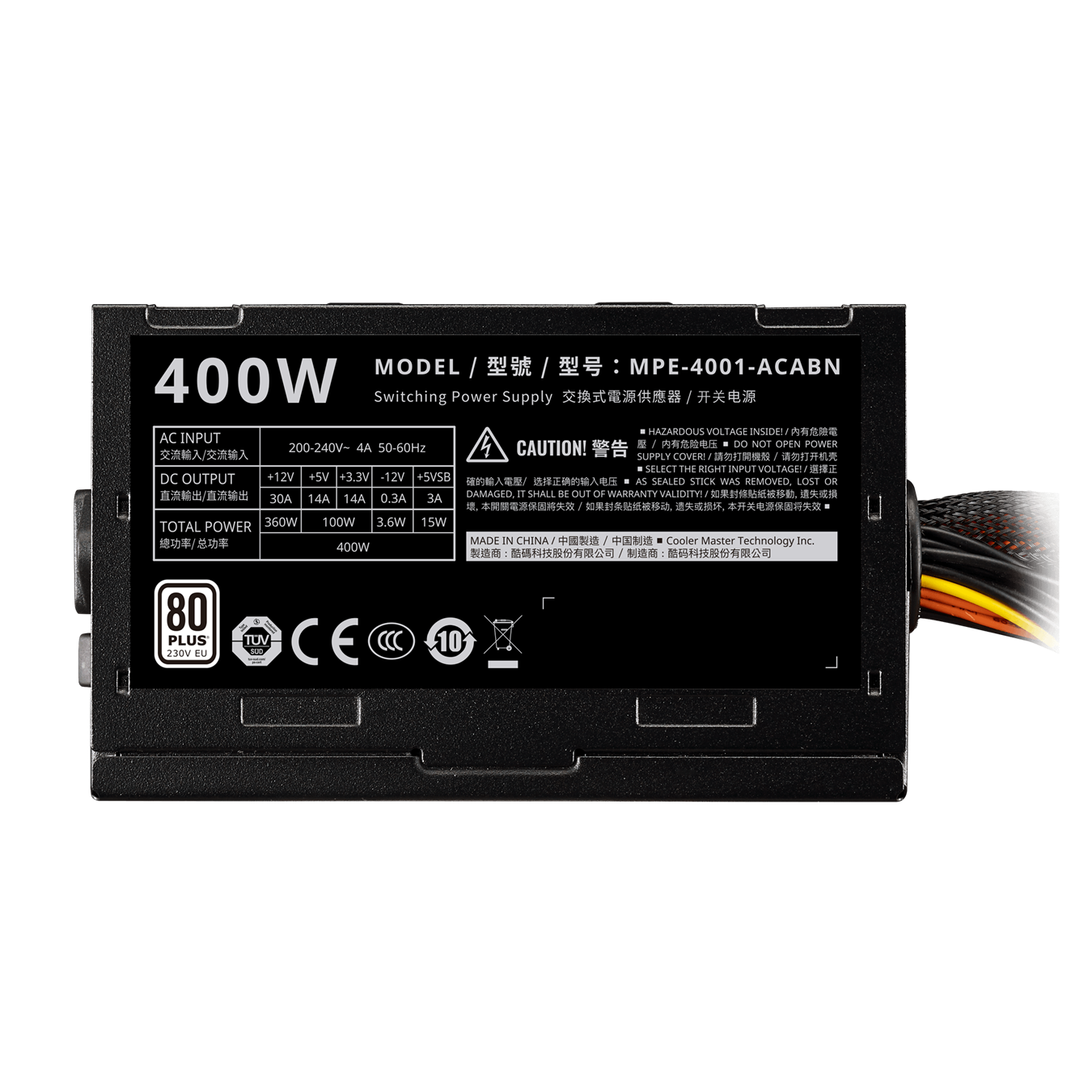 Nguồn máy tính Cooler Master Elite V3 230V PC400 400W Bulk ( Tray )