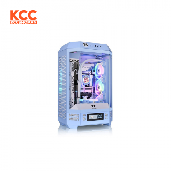 Vỏ case Thermaltake The Tower 300 Hydrangea Blue Micro Tower