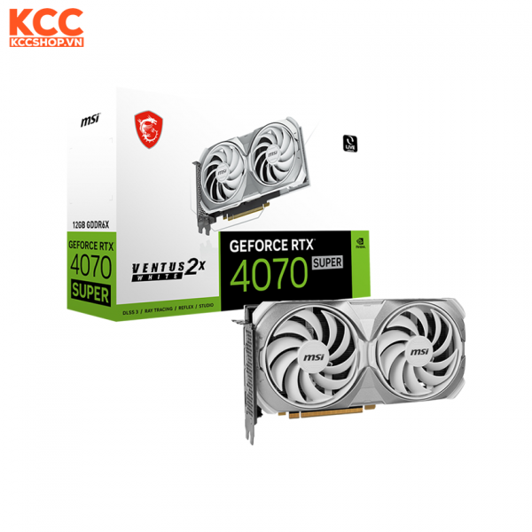 VGA MSI GeForce RTX 4070 SUPER 12G VENTUS 2X WHITE