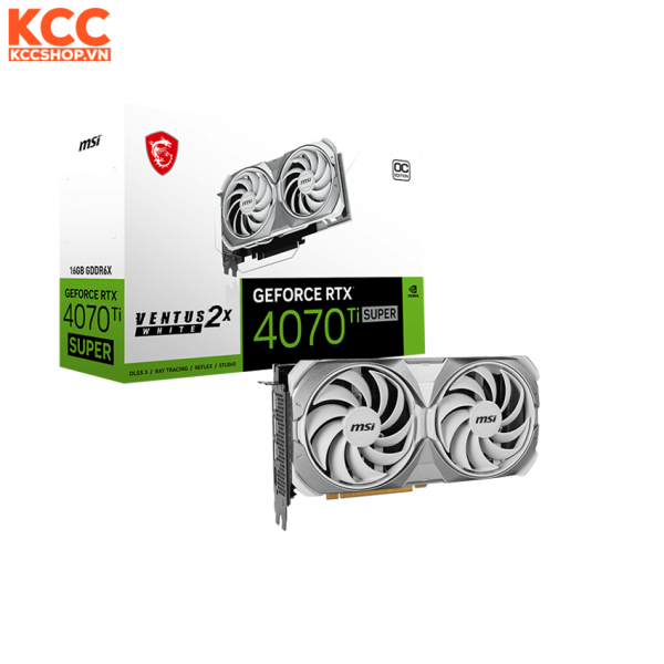 VGA MSI GeForce RTX 4070 Ti SUPER 16G VENTUS 2X WHITE OC