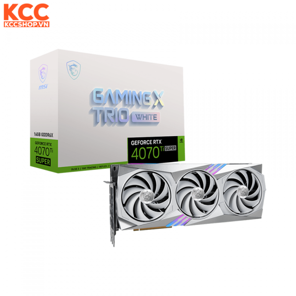 VGA MSI GeForce RTX 4070 Ti SUPER 16G GAMING X TRIO WHITE