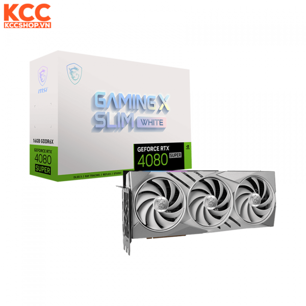 VGA MSI GeForce RTX 4080 SUPER 16G GAMING X SLIM WHITE
