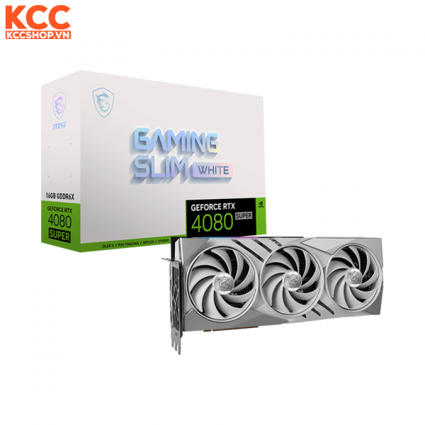 VGA MSI GeForce RTX 4080 SUPER 16G GAMING SLIM WHITE