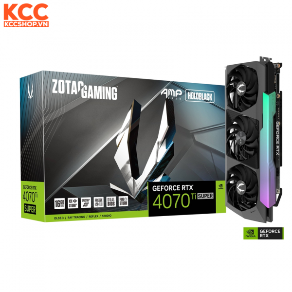 VGA ZOTAC GAMING GeForce RTX 4070 Ti SUPER AMP HOLO 16GB GDDR6X
