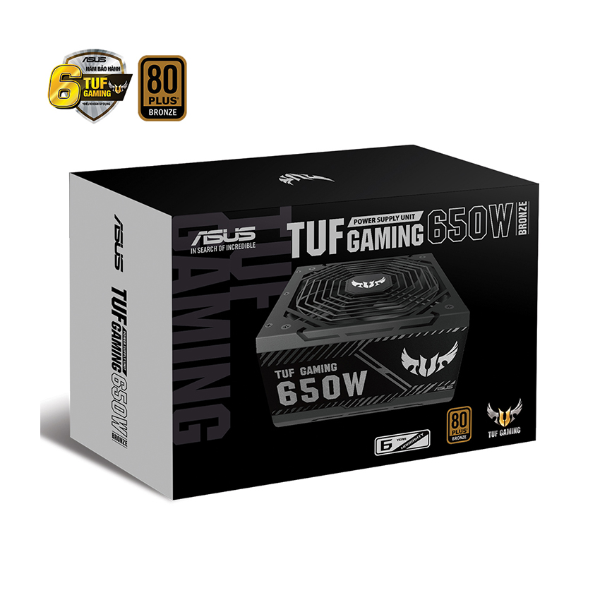 Nguồn ASUS TUF GAMING 650W Bronze ( Màu Đen/80 Plus Bronze )