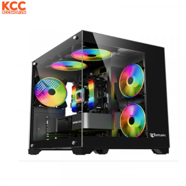 Case Jetek CSGO2 D.VA1 (Màu Đen/ MICRO ATX /ITX)