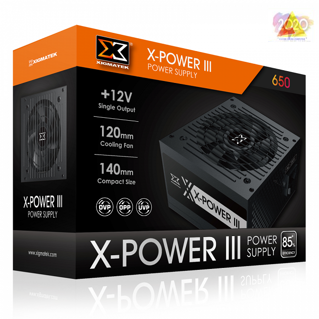 XIGMATEK X-POWER III X-650 – 80PLUS WHITE