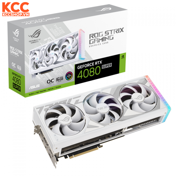 VGA ASUS ROG Strix GeForce RTX 4080 SUPER 16GB GDDR6X White OC Edition