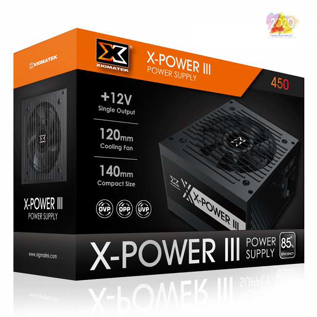 XIGMATEK X-POWER III X-450 – 80PLUS WHITE