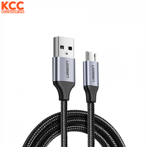 Cáp sạc Ugreen 60146 Micro USB 2.0 US290 1M Metal/Black