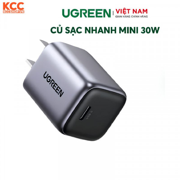 Củ sạc nhanh GaN Nexode 30W Ugreen CD319 (Black)