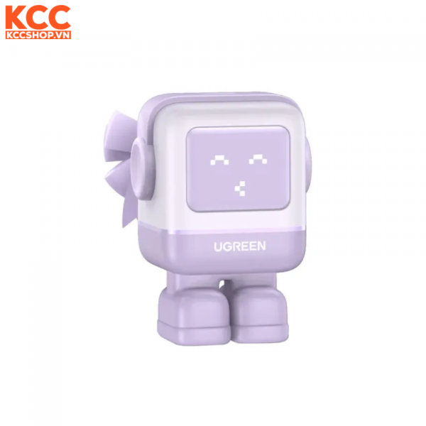 Củ sạc nhanh 30W RoboGaN Mini Ugreen hình robot chân dẹt tím (CD359) (USB C)