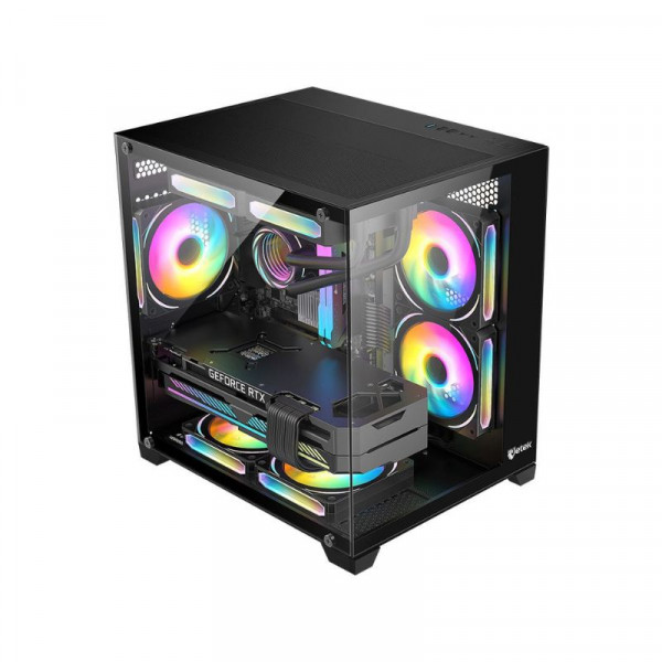 Case JETEK CSGO2 D.VA2 (Black/Micro ATX, Mini-ITX)