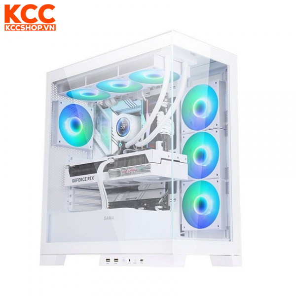 Vỏ case SAMA 4503 White (ATX - USB C)