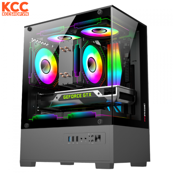 Vỏ case Magic Mix Ultra Black (MATX)