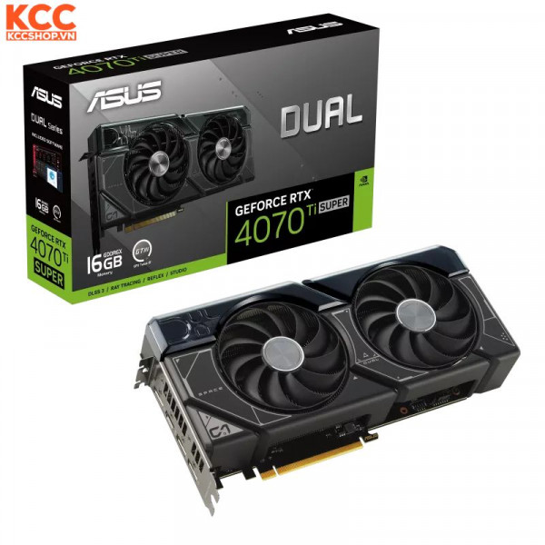 VGA ASUS Dual GeForce RTX 4070 Ti SUPER 16GB GDDR6X