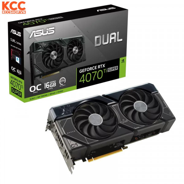VGA ASUS Dual GeForce RTX 4070 Ti SUPER OC Edition 16GB GDDR6X