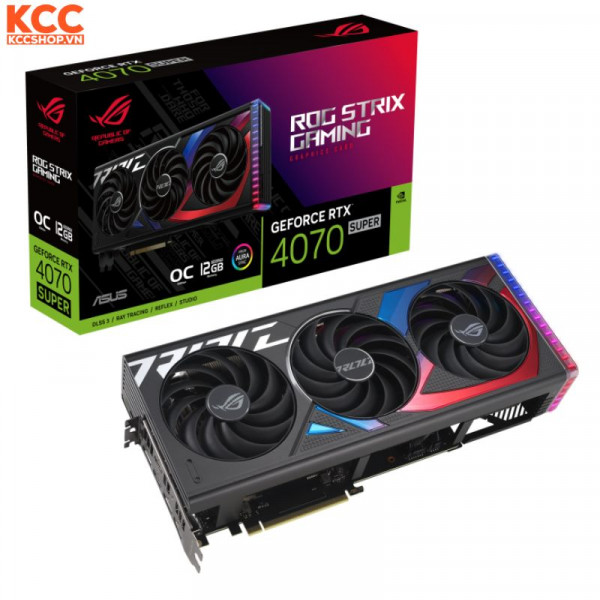 VGA ASUS ROG Strix GeForce RTX 4070 SUPER 12GB GDDR6X OC Edition
