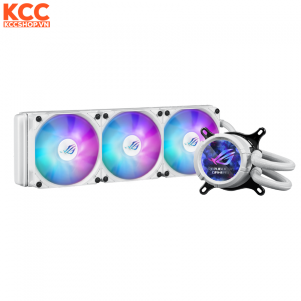 Tản nhiệt nước AIO ASUS ROG STRIX LC III 360 ARGB LCD White Edition