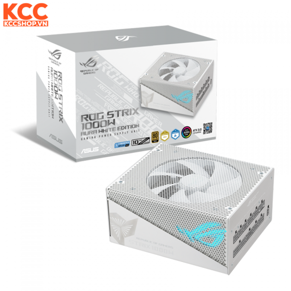 Nguồn máy tính ASUS ROG STRIX 1000W Gold Aura White Edition