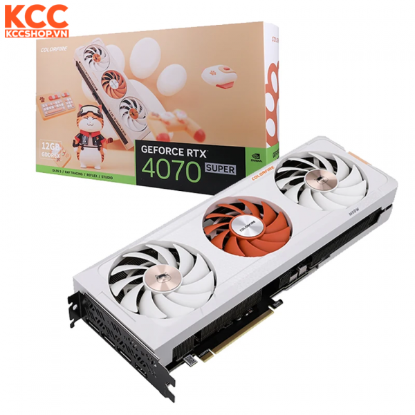 VGA COLORFIRE GeForce RTX 4070 SUPER MEOW-ORG 12GB-V